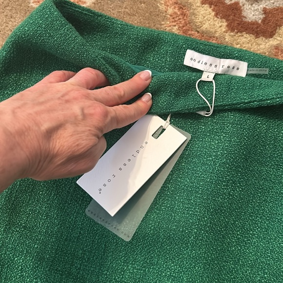Endless rose new with tags green tweed miniskirt - Picture 2 of 4